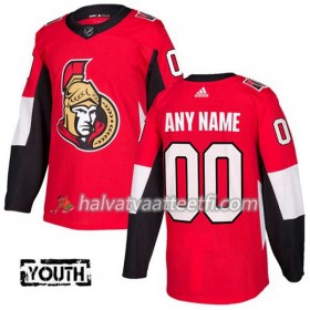 Lasten NHL Ottawa Senators Custom Adidas 2017-2018 Punainen Authentic